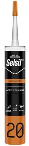 Silicone Acrilico SACR Bianco Verniciabile 310 ml Selsil