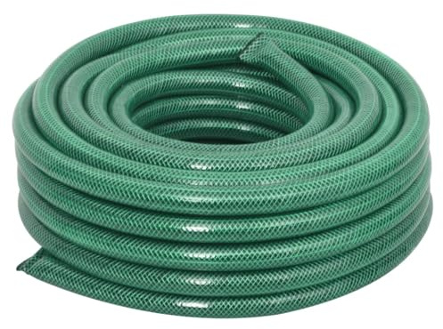 vidaXL Gartenschlauch, Wasserschlauch Effiziente Bewässerung, Flexibel Schlauch Arbeitsdruck 5-15 bar, Bewässerungsschlauch, Grün 0,75 100m PVC