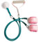HOME GYM Resistance Body Toner - Mittel - Pink - Kunststoff, Gummi - Trainingsgerät - Widerstandsband Workout Equipment