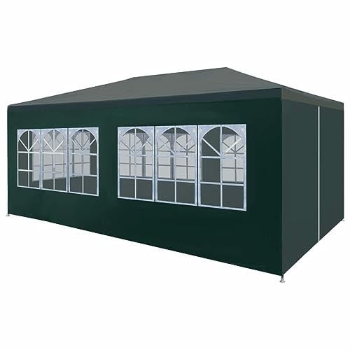 BaraSh Partyzelt 3x6 m Grün Faltpavillon Wasserdicht Stabil Faltbar Pavillon 3x6 Wasserdicht Stabil