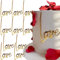 LOVE Cake Topper Hochzeit Tortenaufleger Liebe Brief Tortendeko Geburtstag Acryl Gold Tortentopper Hochzeitstorte LOVE Cake Toppers Kuchen Deko Torten Topper Cake Decoration Valentines Kuchendeko
