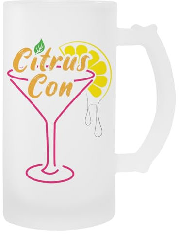 Citrus Con 23 Martini Logo Glas-Bierbecher Mit Henkel