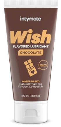 INTIMATELINE | Intymate Wish Chocolate Gleitgel Schokoladengeschmack 100 ml | Auf Wasserbasis, fördert die Gleitfähigkeit, organische Formulierung