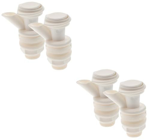 HEMOTON 4 Pièces refroidisseur à bouton poussoir robinet de cruche d'eau refroidisseur de carafe d'eau gourde plastique robinet distributeur pour bouilloire bec d'eau bouteille en verre pp