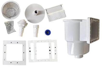 Magideal Pool Skimmer Kit Swimming Pool Skimmer Basket Filters Narrow Mouth Skimmer Wear Resistant Heavy Duty Pool Cleaning Set Accessory Pool Supplies Pool Strainer for Cleaning Leaves in Ground Pool