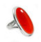 Large Oval Gemstone Handmade Jewelry, 925 Sterling Silver Tribal Ring, Engagement Gifts for Couples, Birthday Gifts for Men, Fathers Day Gifts, Promise Ring, Mens Gifts (Size 9, Carnelian)