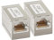 AXFEE 2 piezas Conector RJ45, Empalme RJ45 Escudo, Cat 7/Cat6 Cat5/Cat5e, Doble Empalme Ethernet Conector, acoplador en línea Ideal para extender los cables Ethernet hembra a hembra Negro