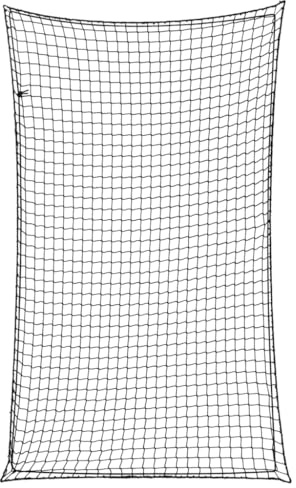 vidaXL Anhängernetz mit Gummiseil Schwarz 2,5x1,5 m PP