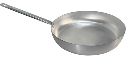 Sicignano | Padella Saltapasta per Piano Gas Elettrico, 36 cm, Alluminio, Manico in Metallo, Spessore 1,5-2 mm, Made in Italy - Padella per Mantecare Saltare Pasta