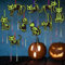 HONMOK 9 Stück Halloween Katze Windspiel Bastelset Schwarze Katze Halloween Deko DIY Leuchtend Halloween Skelett Katze Klangspiel Halloween Holzbastelset zum Bemalen Kreativsets für Jungen Mädchen
