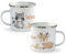 PHOTOCITY Tazza asilo con nome, tazza per bambini, tazza personalizzata, tazza personalizzata infrangibile bambini, tazza in alluminio personalizzata (Procione-cervo)