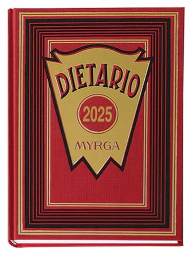 MYRGA - Dietario 4º 2025, 1 Día por Página (ROJO)