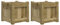 AUVYI Balkonkasten Pflanzentopf 2 STK Hochbeet Pflanzenkasten Dekokasten Gemüsebeet Langlebig und Verrottungsbeständig Perfekt für Balkon Garten Terrasse Holzfarbe 31x31x31 cm