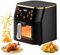 Friggitrice ad aria calda Airfryer, 6 in 1 Air Fryer XXL 10 l, 1400 Watt, rivestimento antiaderente, friggitrice ad aria calda con finestra e shake, 55% a risparmio energetico, cesti lavabili in