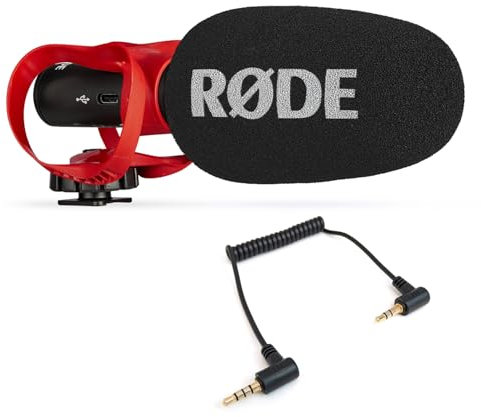 Rode Videomic Go II Helix Caméra directionnelle USB avec adaptateur TRRS Keepdrum ADP07