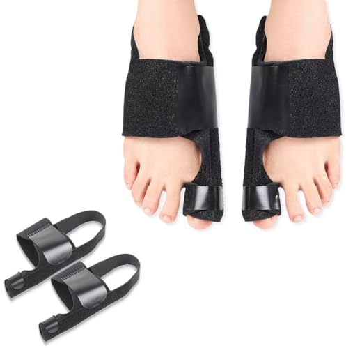 COYUN 2 pcs Hallux Valgus Korrektur Schiene, Hallux Valgus Korrektur, Korrektur Schiene, Rutschfester Bunion Zehenspreizer, Korrektur Bandage Socken Bunion Corrector für Damen und Herren, Zehenschutz