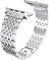 LPMPCZKZGF Cinturino in metallo compatibile con Apple Watch 7 SE 6 5 4 Braccialetto diamante in acciaio inox 40 41 45 44 mm Compatibile con IWATCH 3 42 38mm watchband Cinturino per orologio(Silver,For