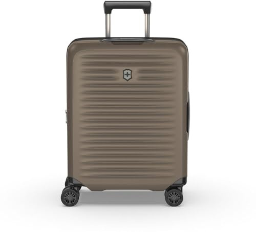 Victorinox Airox Advanced Global Hardside Carry-On, Handgepäcktrolley, Leicht, Damen/Herren, 40 x 20 x 55 cm, 35 l, Erweiterbar, Taupe Braun