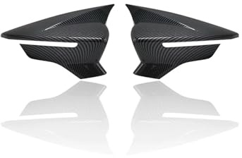 HTUHBCX Lateral Puerta Tapas Espejo 2 Piezas para Seat para Leon MK3 5F ST FR para Cupra para Ibiza Mk5 para Arona KJ7 2017-2020 Cubierta Espejo Coche Carcasa Retrovisor(Carbon Fiber)