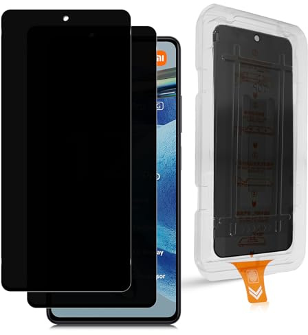 Datree Protector Pantalla de Privacidad para Xiaomi Redmi Note 12 Pro/12 Pro Plus/Pro+, 2 Piezas Antiespia Cristal Templado, Antiespía y Antiarañazos Dureza 9H, Instalación Automática, Sin Burbujas