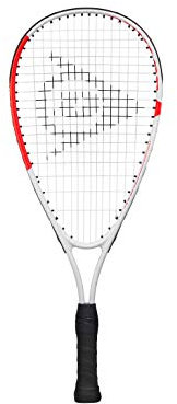 Dunlop Sports Fun Junior Squash Racket, White/Red, 5-7 Years Old, 22 Length
