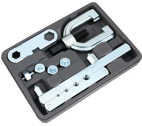 PERFORMANCE TOOL W80672 IOS (Bubble) Brake Line Flaring Tool Set - Multiple Die Sizes for Crack-Free Flares in Tubing from 4.75 mm to 10 mm