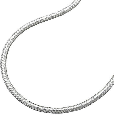 Kette 1,3mm runde Schlangekette Silber 925 36cm