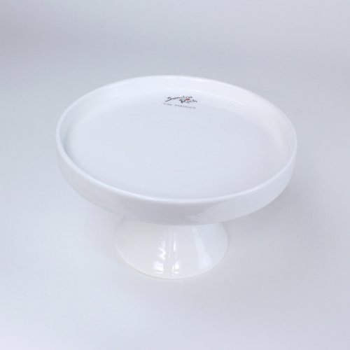 Sandra Rich Porzellanschale mit Fuß Cake Schale Konfektschale Dekoschale, Klassisch, Round, 15 cm Ø, 9 cm H, Gegossen, True, True, 1, White, Einfarbig, Porzellan, Schale, Bowl