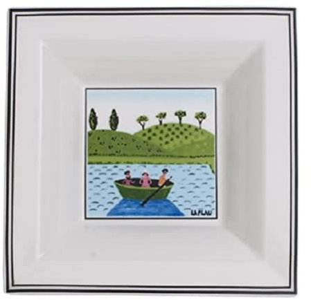 Villeroy & Boch Design Naif Gifts Coupelle carrée, Porcelaine Premium, Blanc/Multicolore