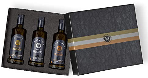 CASAS DE HUALDO - Estuche regalo Edición Especial 3 botellas Aceite de Oliva Virgen Extra