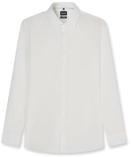 Herren Hemd No. 6 Super Slim Fit Langarm, Farbe Creme, Size M (40)