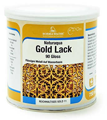 BORMA Acryl Gold Farbe 750ml für Aussenbereich