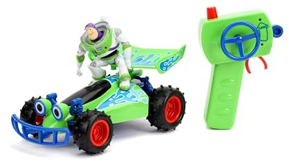 Jada Disney Pixar Toy Story 4 Turbo Buggy W/Buzz Lightyear Radio Control Vehicle, 2.4 Ghz, 1: 24, Multi