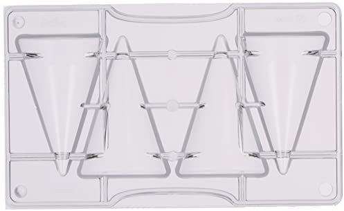 Decora 0050151 SCHOKOLADENFORM Grosse Kegel 4 CAV Ø 50 X 80 H MM 200X120X22 MM, Polycarbonate, neutral