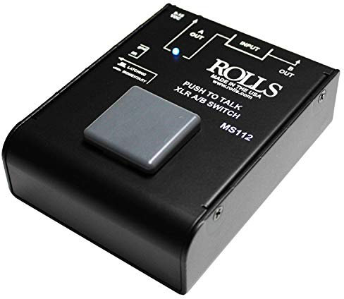 Rolls MS112 Push to Talk XLR A-B Schalter