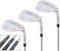 LAZRUS Premium Forged Golf Wedge Set for Men - 52 56 60 Degree Golf Wedges + Milled Face for More Spin - Great Golf Gift (Silver Left Handed, Silver 52,56,60 Set)