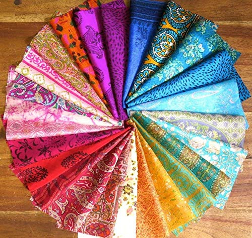 25 Stück Vintage Seidenreste Seidenstoff Scraps, Osterei Färben Seidenreste Seide Recyceltes Handwerk Stoff (25,4 x 20,3 cm) Dreieck