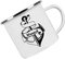 Crealuxe Emaille Tasse Anker mit Wunschname - Kaffeetasse mit Motiv, Campingtasse, bedruckte Emailletasse mit Wunschtext, Wunschname, Spruch oder Bildern