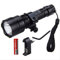 Linterna BAJIE 850Nm luz roja de visión Nocturna Linterna led infrarroja IR Linterna Exterior + 2 Soportes de Montaje
