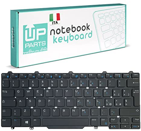 UP PARTS® - Azienda Italiana - Tastiere Italiana per Notebook dell Latitude Latitude 3340 3350 E5450 E5470 E7250 E7450 E7470 (No Frame Colore Nero)