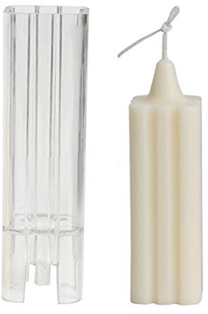 Kerzen Gießform, Pyramide Form Plastikkerzen Formen, 3D Stereo Kerzenformen Gießen DIY Werkzeug, Kreative Kerzen Formen Seife Formen Für DIY Handgemachte Kerzen Aroma Seife Ornament (Quadrat)