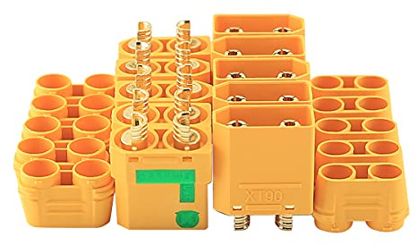 Amass 5Pair XT90S XT90-S XT90 Connector Anti-Spark Male Female Motor Connector for Battery/ESC/Charger Lead/RC Car
