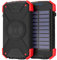 Akashi Technology - Batterie Externe Solaire 10000mAh, Chargeur Solaire Randonnée USB / USB-C + Chargeur Induction Sans Fil, Antichocs, IPX4, Lampe Torche - Noir