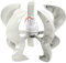 Kit Generatore Eolico 600W 5 Pale Ad Asse Verticale Turbina Eolica per Sistema Solare Eolico Bianco(48V)