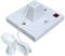 Shower Ceiling Pull Cord Electrical Switch, 45 Amp Double Pole with Neon Light
