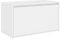 vidaXL Flurbank 1 Schublade Sitzbank Sitztruhe Schuhbank Garderobenbank Truhenbank Bank mit Stauraum Flurmöbel 80x40x45cm Weiß Holzwerkstoff
