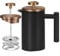 Miuly 340.2 g French Press für eine Person, kleine französische Presse 350 ml mit 2 Filternetzen, doppelwandig isolierte französische Presse für Reisen, Schwarz