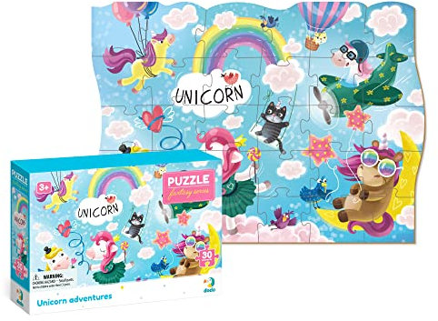 Einhorn Adventures Fantasy-Serie Puzzle, Dodo für Kinder ab 3 Jahren, 30 Teile für Kinder, perfektes pädagogisches mehrfarbiges Geschenk für Mädchen