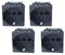4 enchufes Schuko, compatibles con Bticino Living Light (negro)