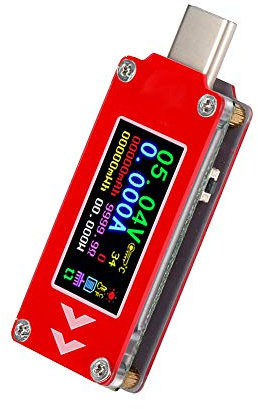 LiebeWH USB-C Charger Tester TC64 Color LCD PD Charger Type C Tester Voltage Current Capacity Detector Meter